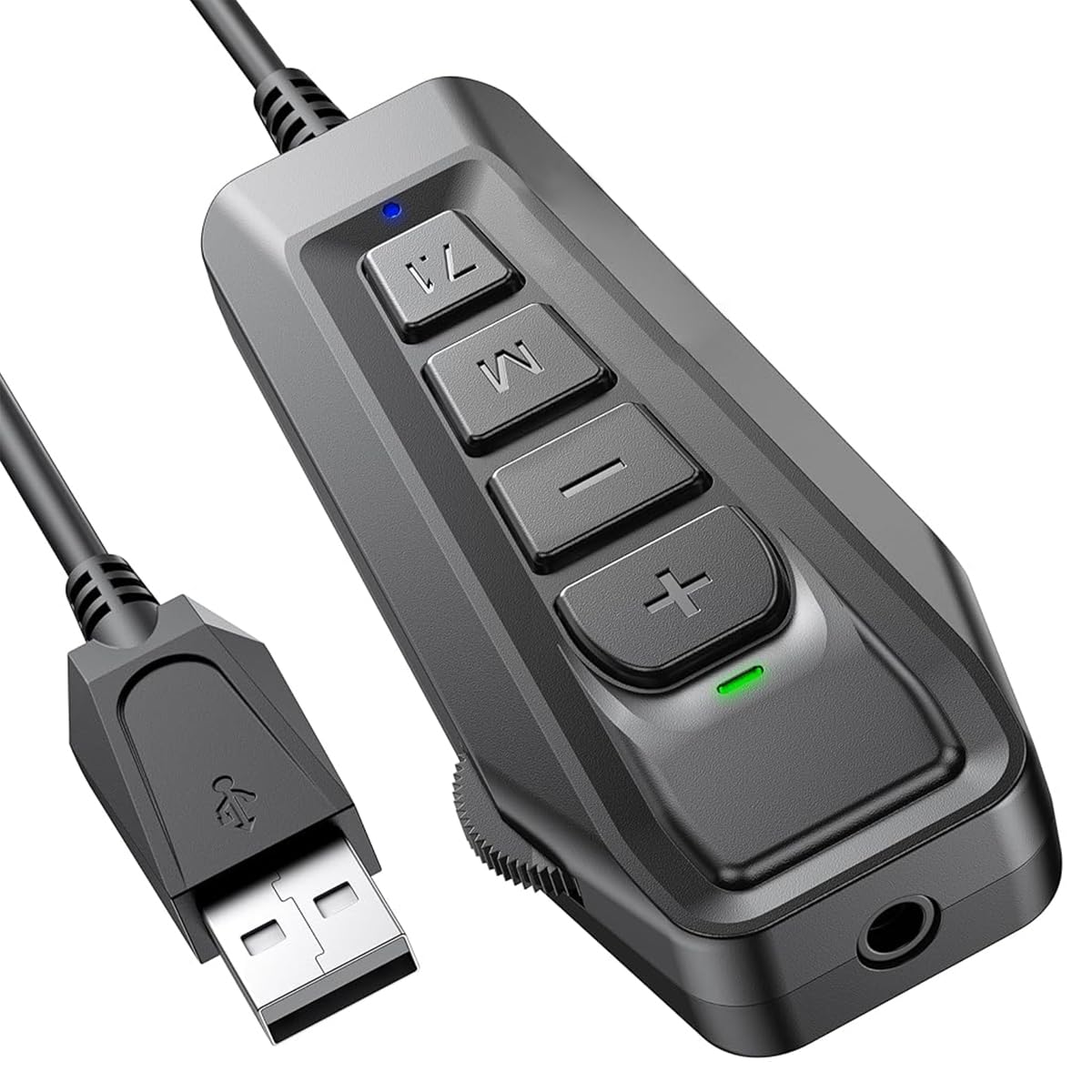 Verilux USB External Sound Card, Simultaneous Phone Discord Chat & Gaming Sound in Wired Headphone, USB to 3.5mm Jack Audio Adapter, 7.1 Surround Sound, Works with PS5, PS4, PC Verilux USB External Sound Card, Simultaneous Phone Discord Chat & Gaming Sound in Wired Headphone, USB to 3.5mm Jack Audio Adapter, 7.1 Surround Sound, Works with PS5, PS4, PC